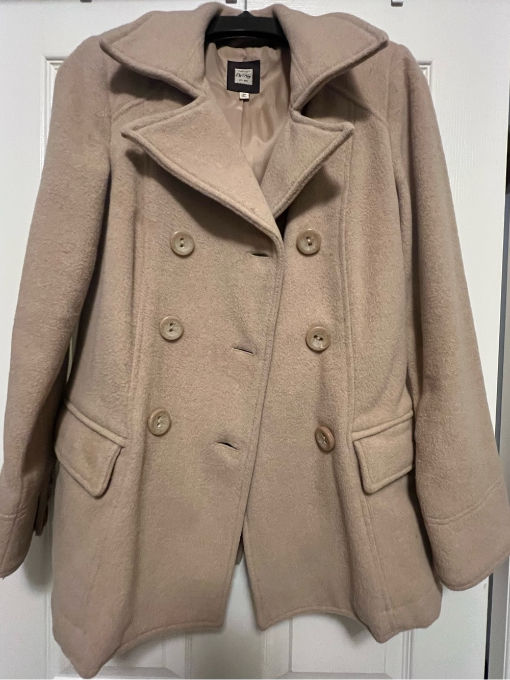 Vintage Old Navy Double-Breasted camel Peacoat